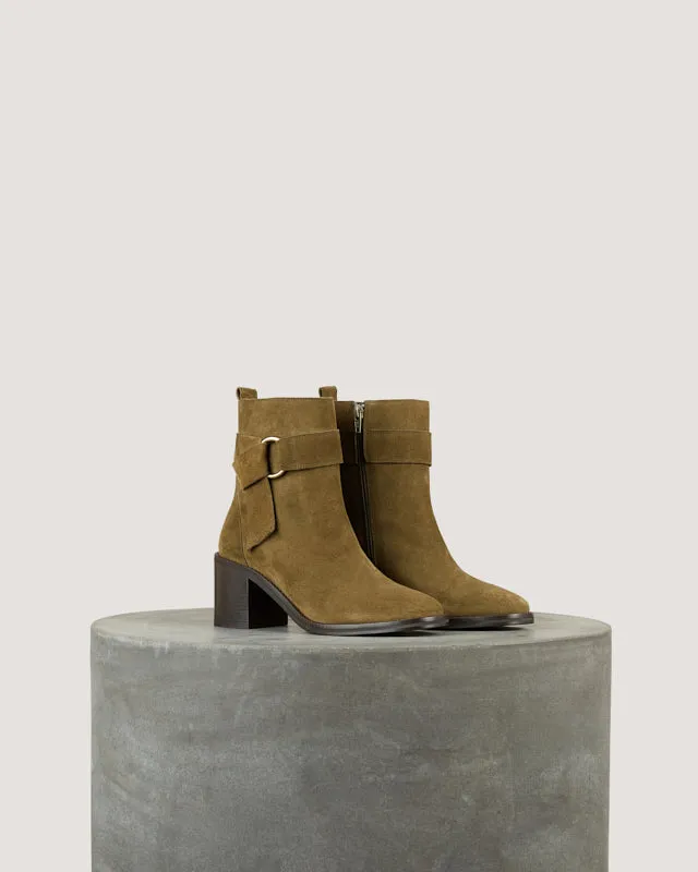 Tila March Lea boots cuir kaki talon 6 cm