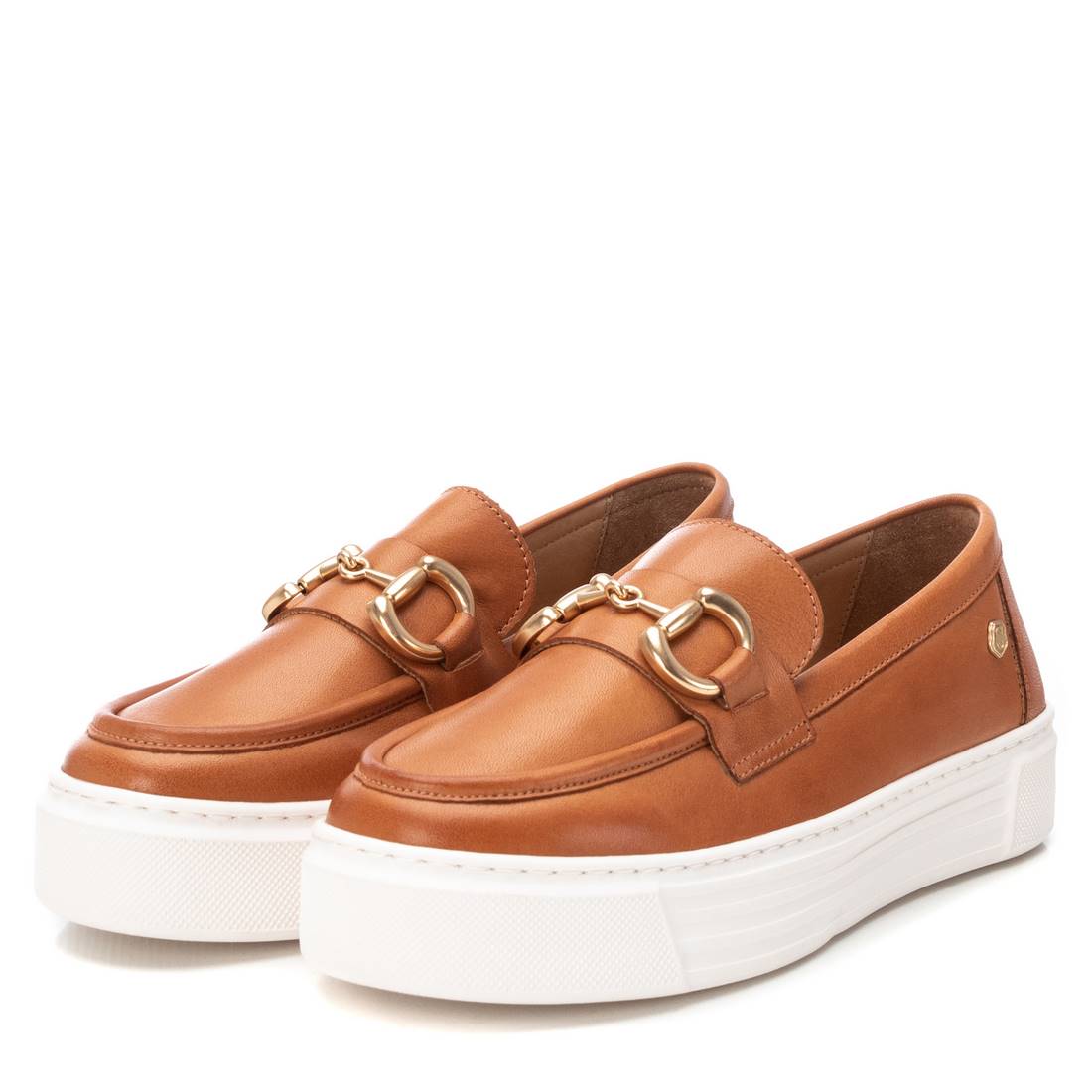 Carmela 16131902 mocassin femme marron cuir métal