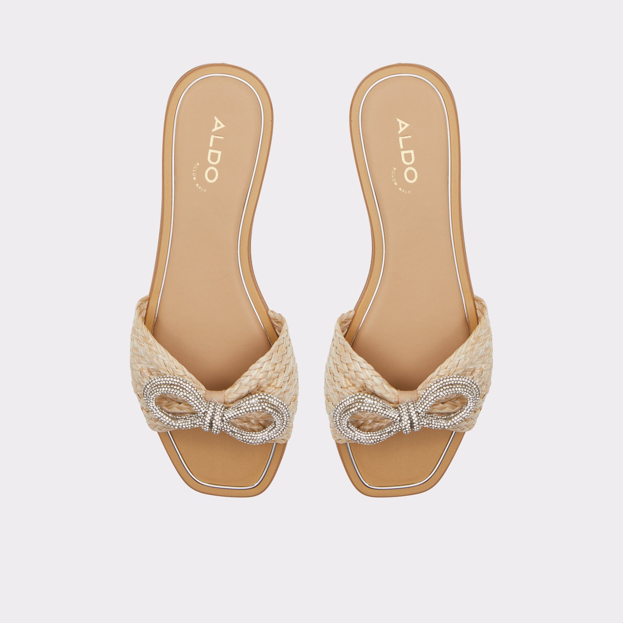 ALDO Acirarwen claquettes nude raphia
