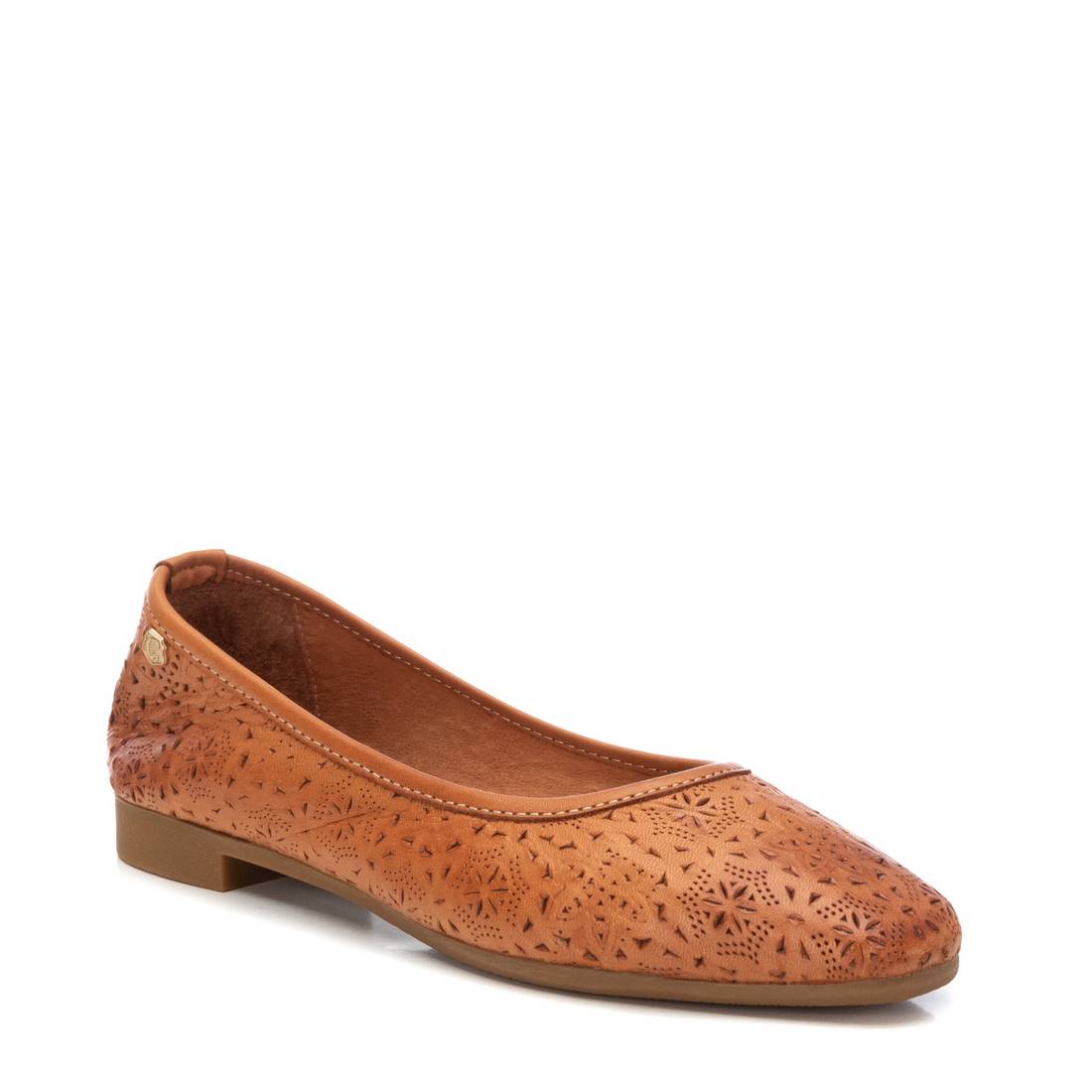 Carmela 16158204 ballerine cuir marron ajourée
