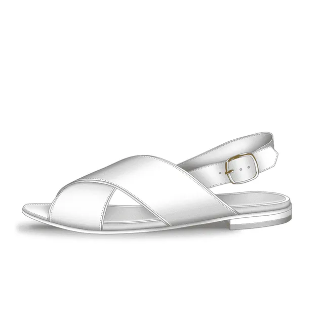 Dessine Moi Un Soulier Adèle sandales à personnaliser cuir