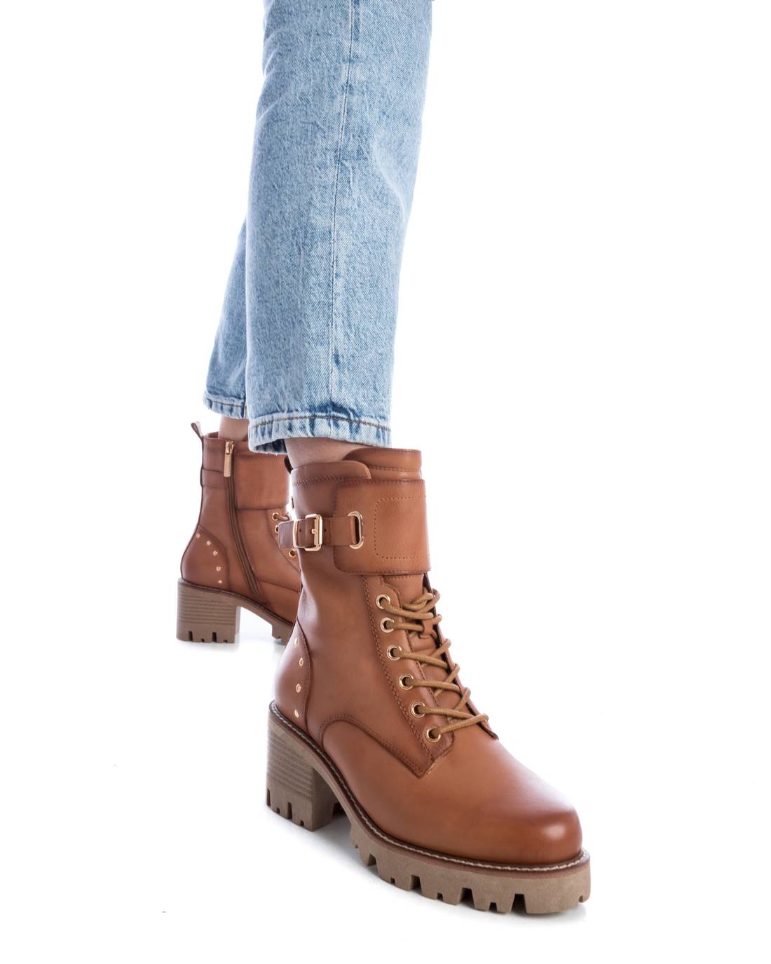 Carmela 16087702 bottines cuir marron talon 6 cm