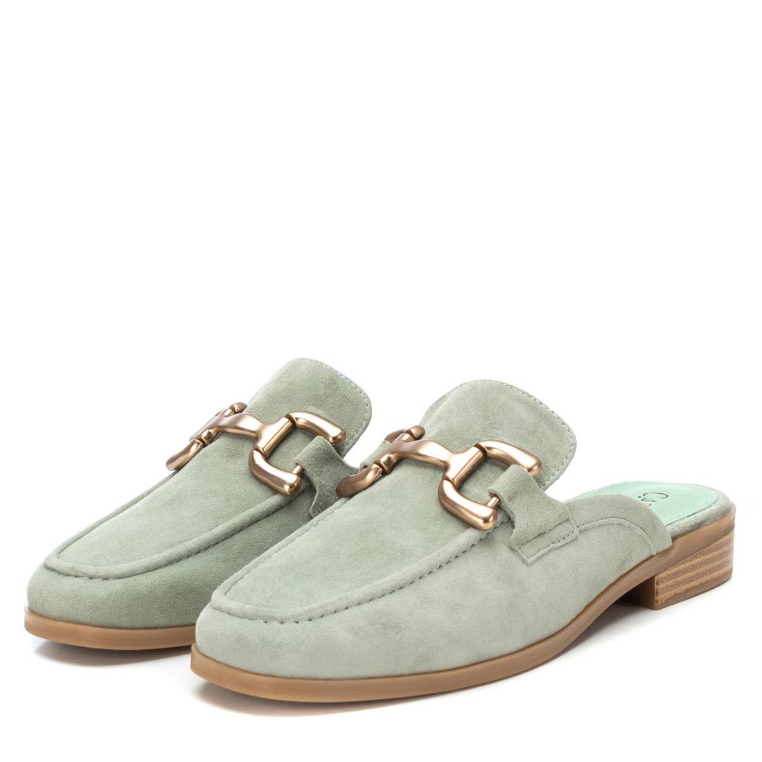 Carmela 16150501 mule femme cuir vert slip-on