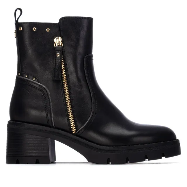 Carmela 16257202 bottines cuir noir talon