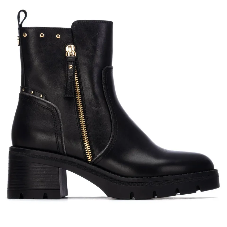 Carmela 16257202 bottines cuir noir talon