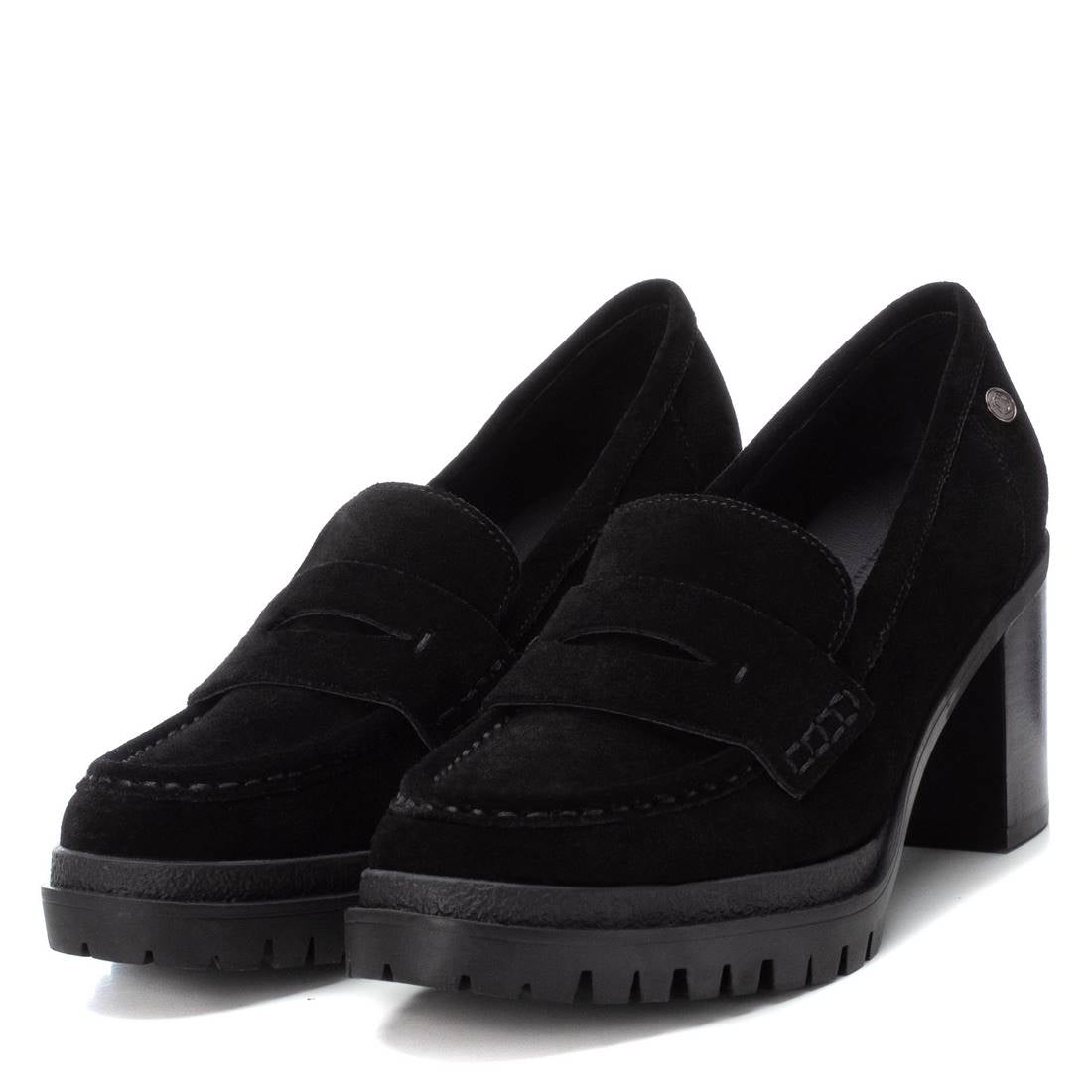 Carmela 16037101 mocassin femme noir serraje