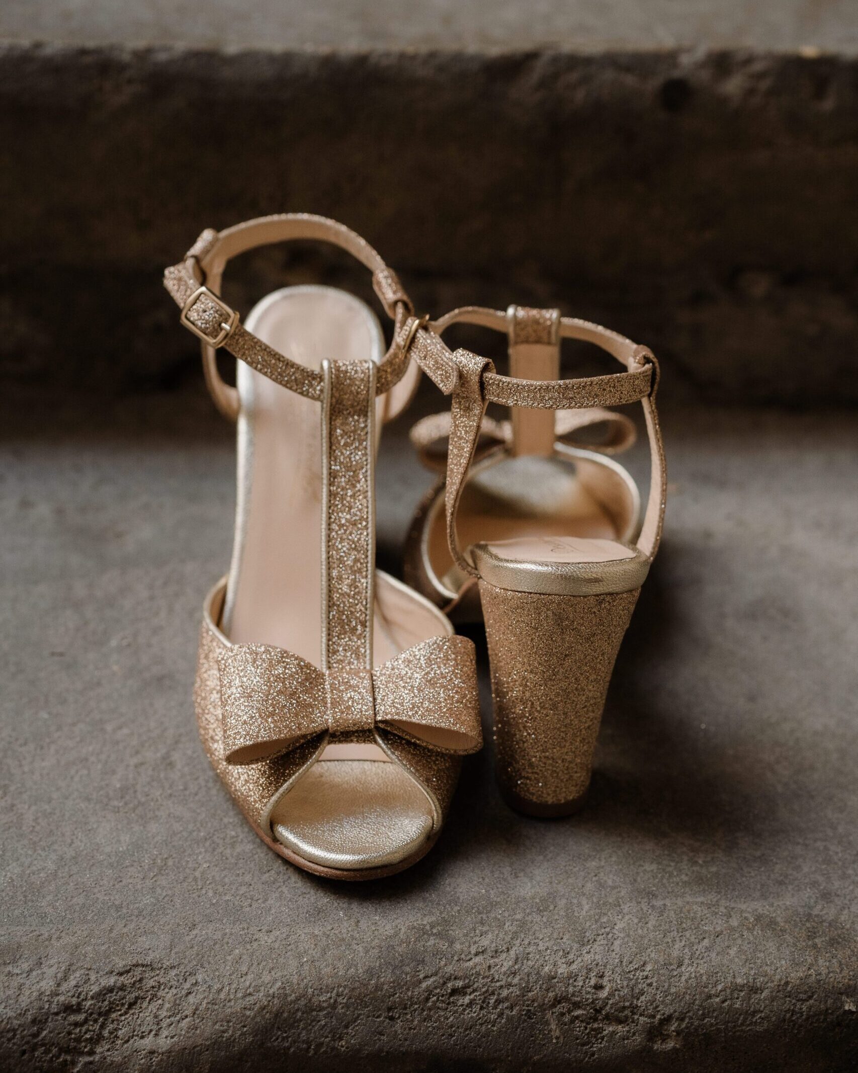Dessine Moi Un Soulier Charlotte sandales paillette champagne irisé
