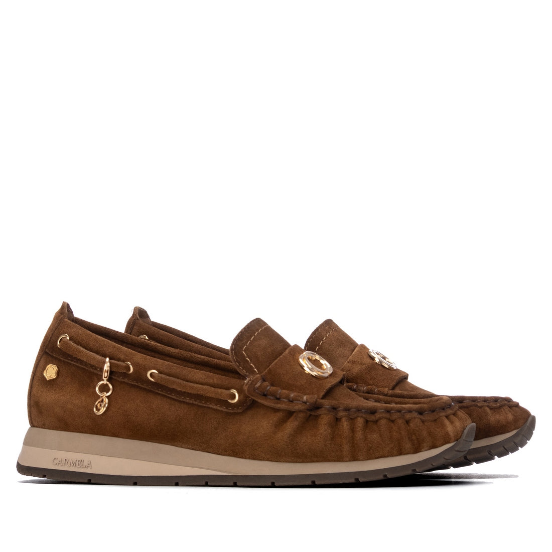 Carmela 16423602 mocassins suède camel confort