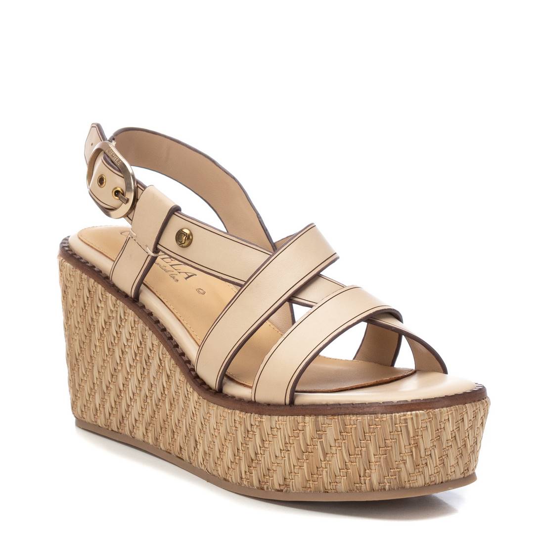 Carmela 16154601 sandale femme marron compensée