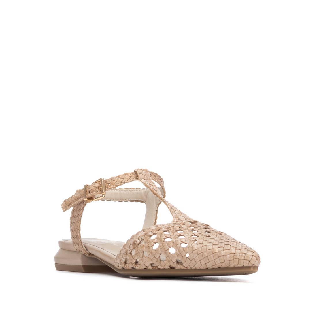 Carmela 16313202 sandale cuir beige petit talon