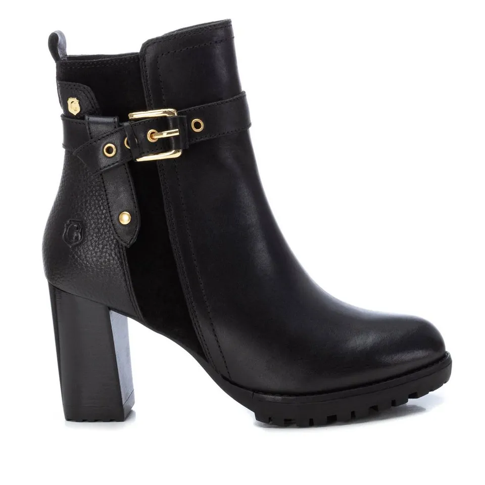 Carmela 16104501 bottine cuir noir talon 8 cm