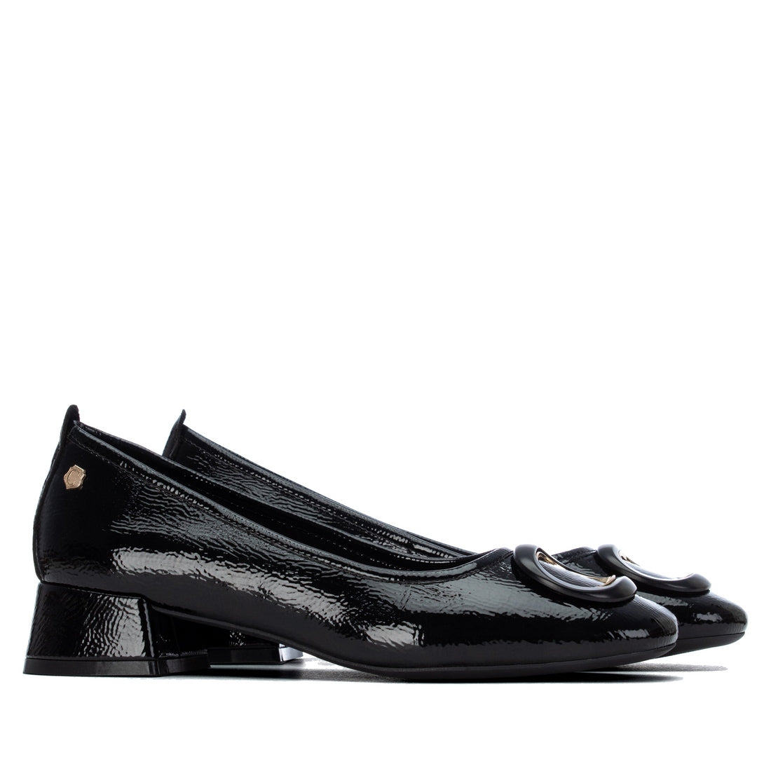 Carmela 16436301 escarpin ballerine vernis noir brillant