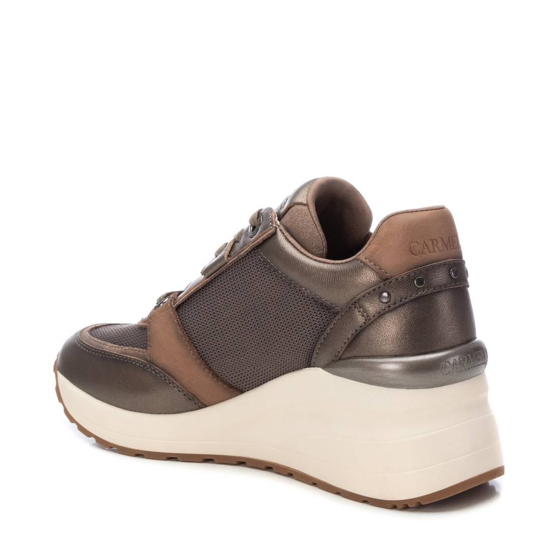 Carmela 16184402 sneaker compensée cuir gris talon 6 cm