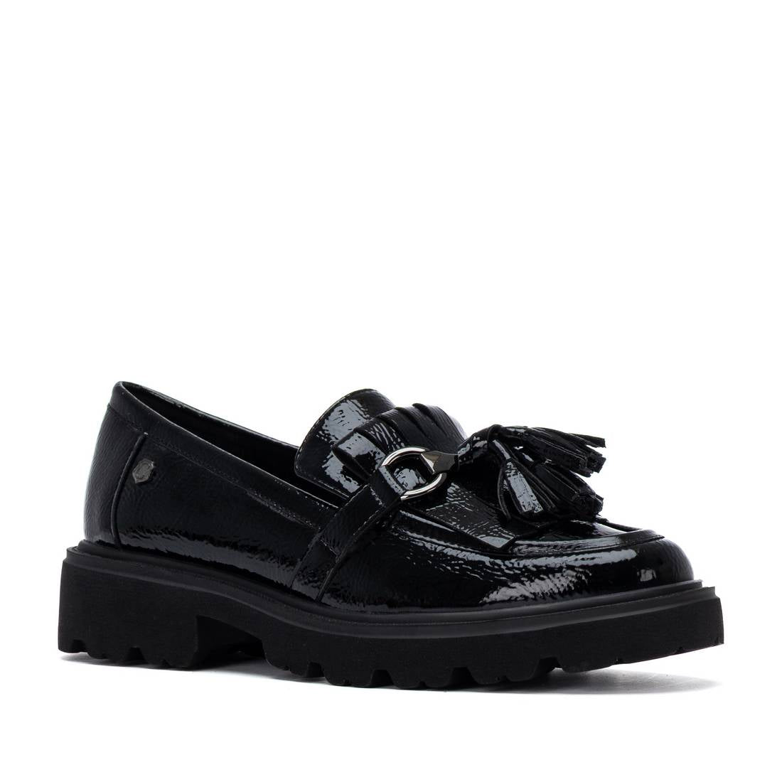 Carmela 16437901 mocassins vernis noir femme
