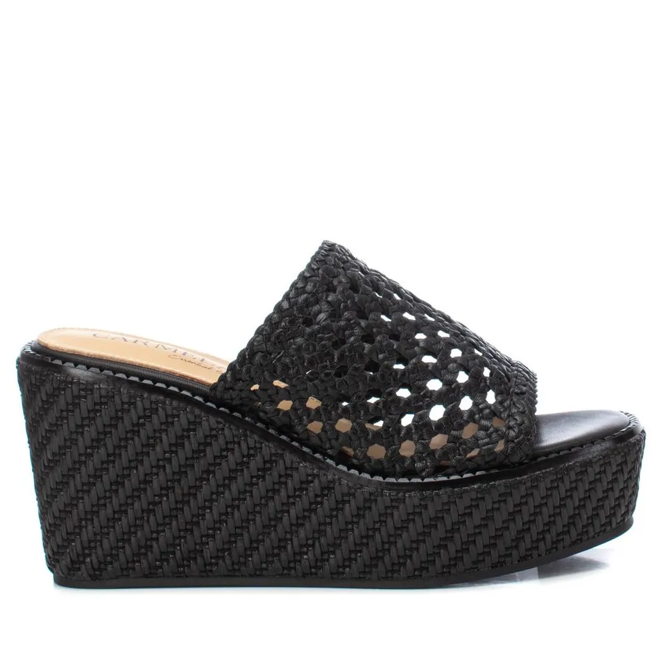 Carmela 16148303 sandales femme noir cuir