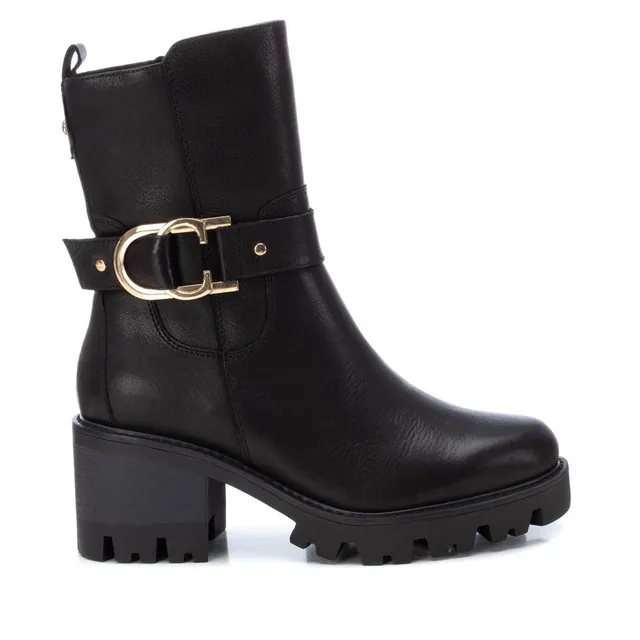 Carmela 16107402 bottine cuir noir talon 7 cm