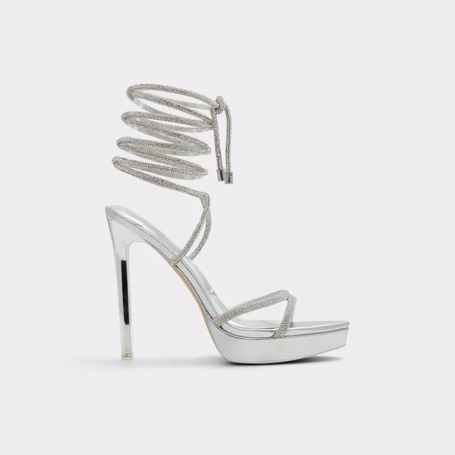 ALDO Izabella sandales strass argenté plateforme