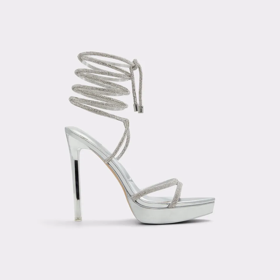 ALDO Izabella sandales strass argenté plateforme