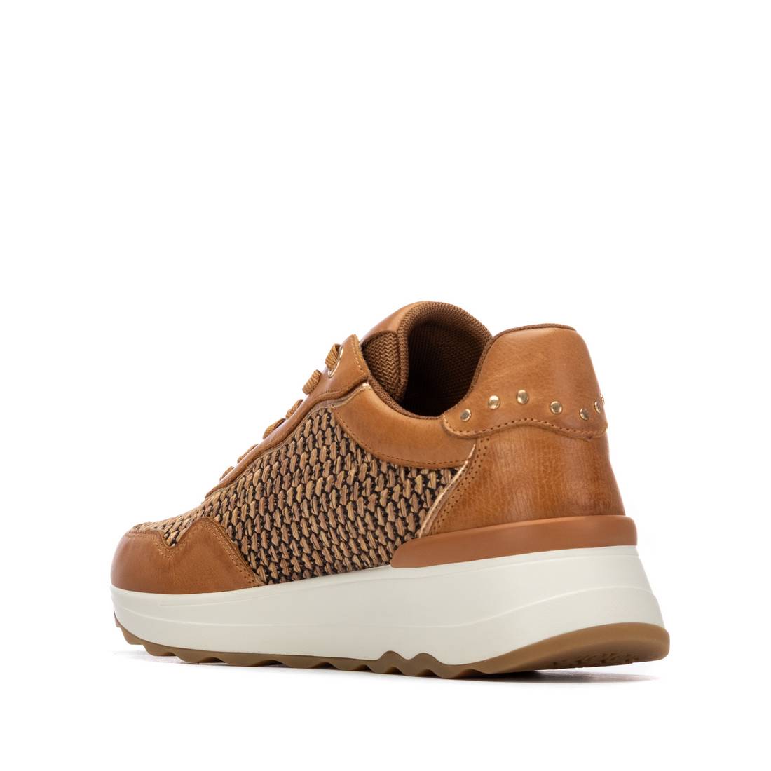Carmela 16323902 basket femme compensée camel été