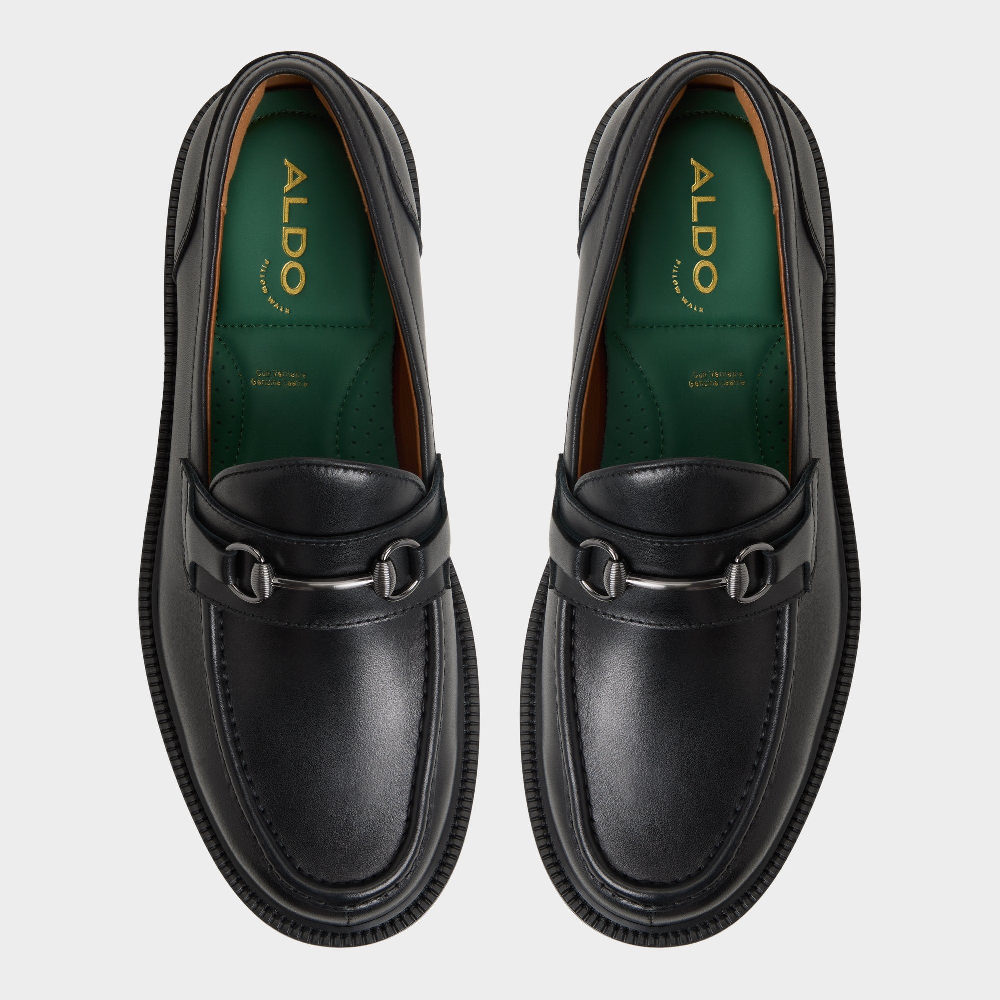 ALDO Arturo mocassins homme noirs boucle
