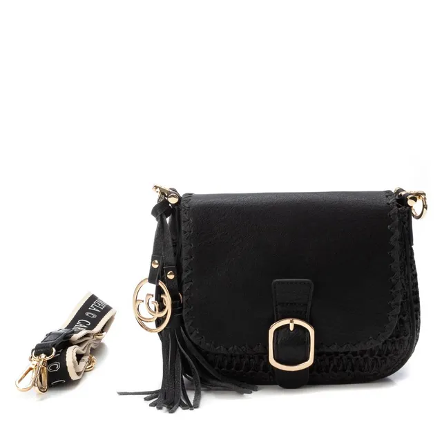 Carmela 18613903 Sac Bandoulière Noir Rafia