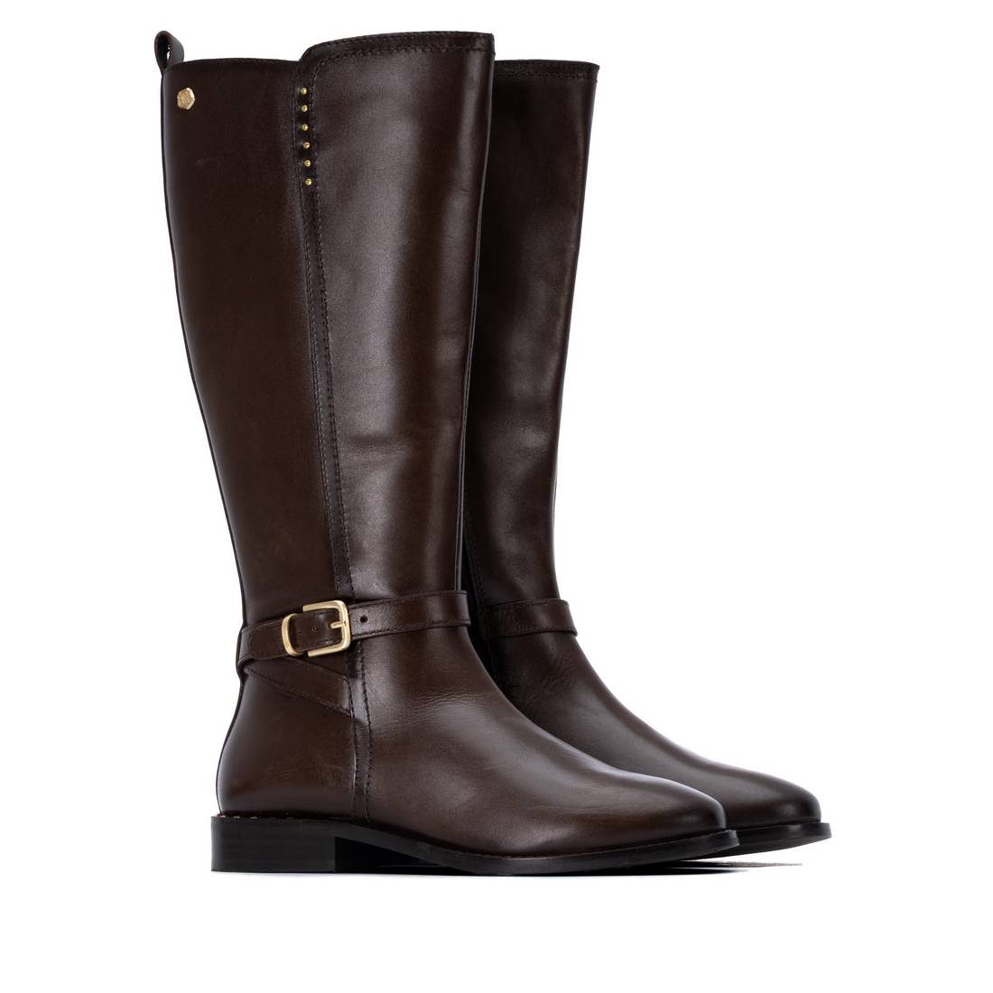 Carmela 16412402 botte femme marron cuir à zip