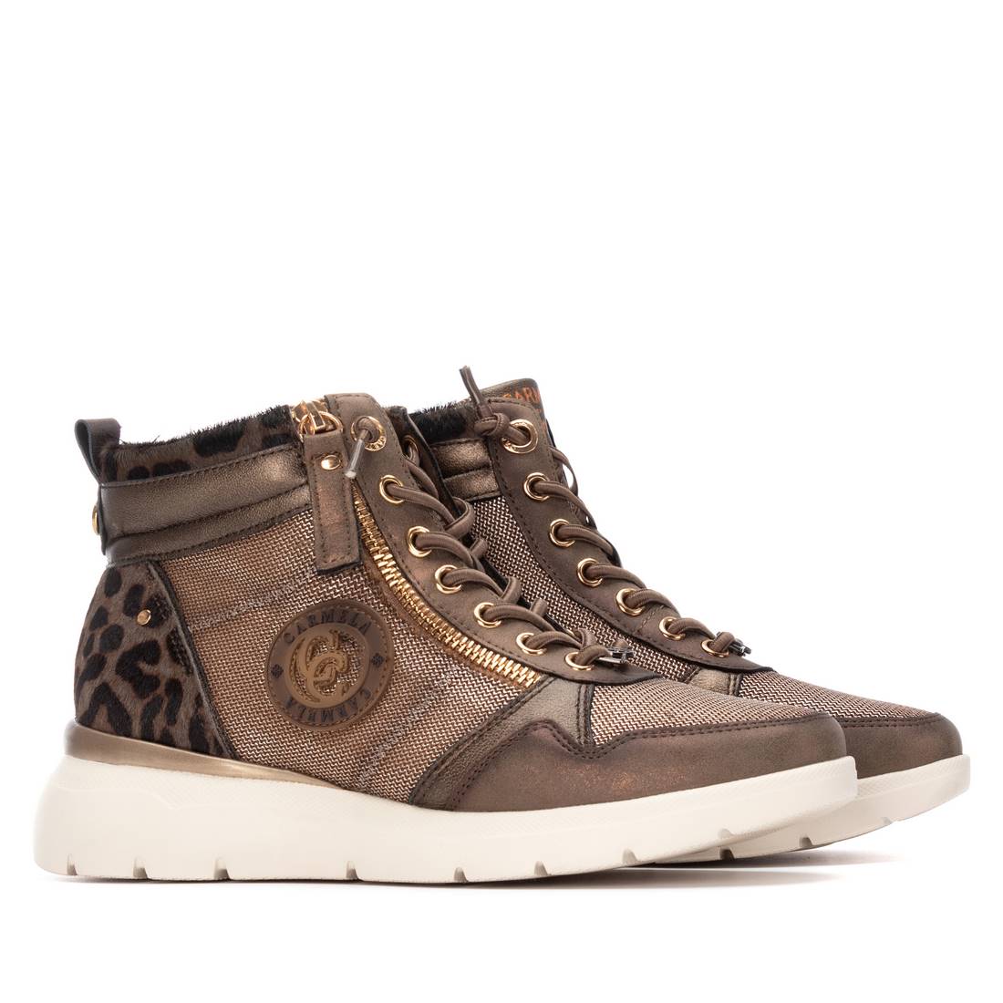 Carmela 16251403 bottine cuir taupe à lacets