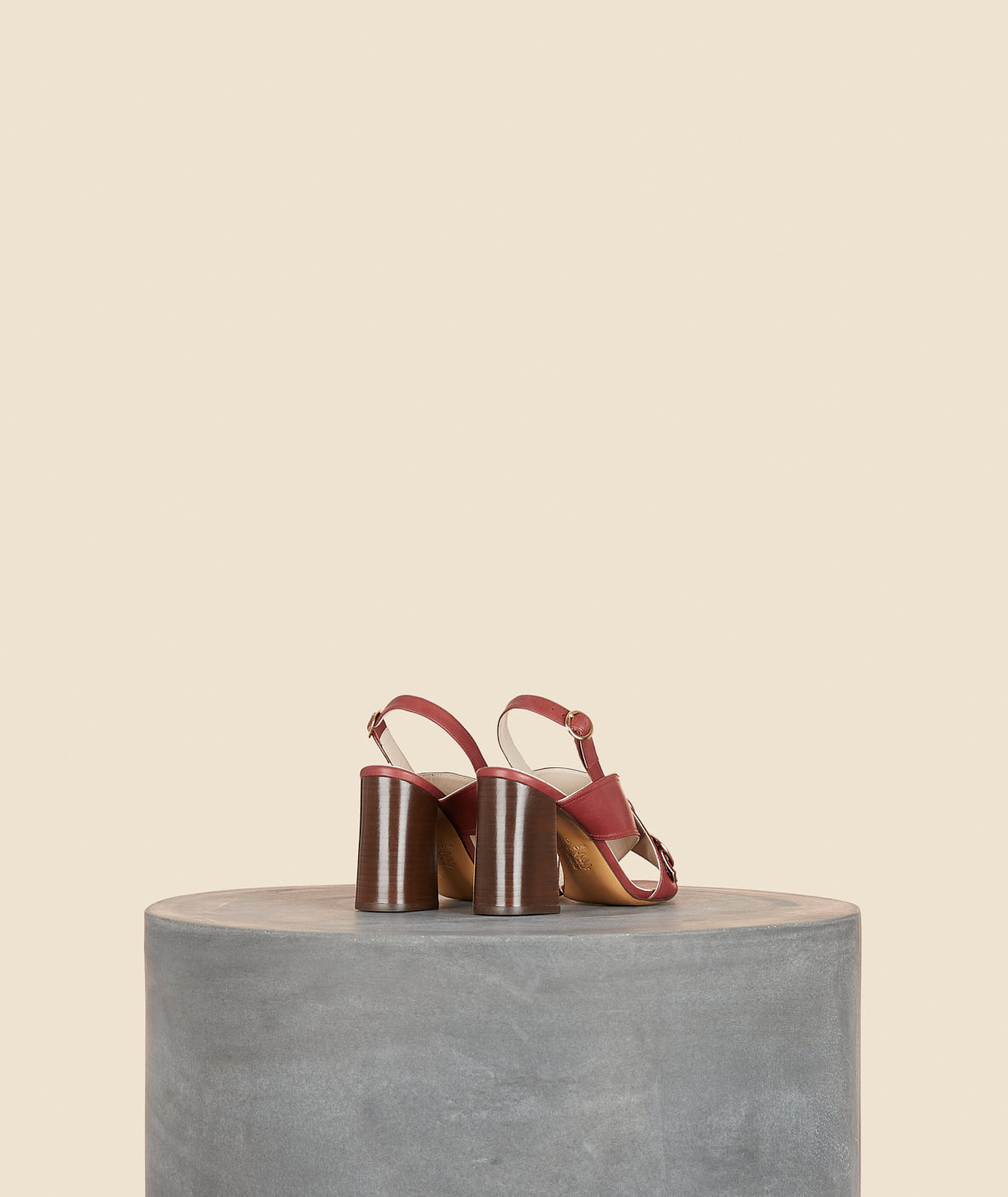 Tila March Galice sandale à talon cuir veau 9 cm