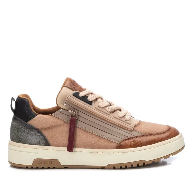Carmela 16086901 baskets femme marron cuir zip