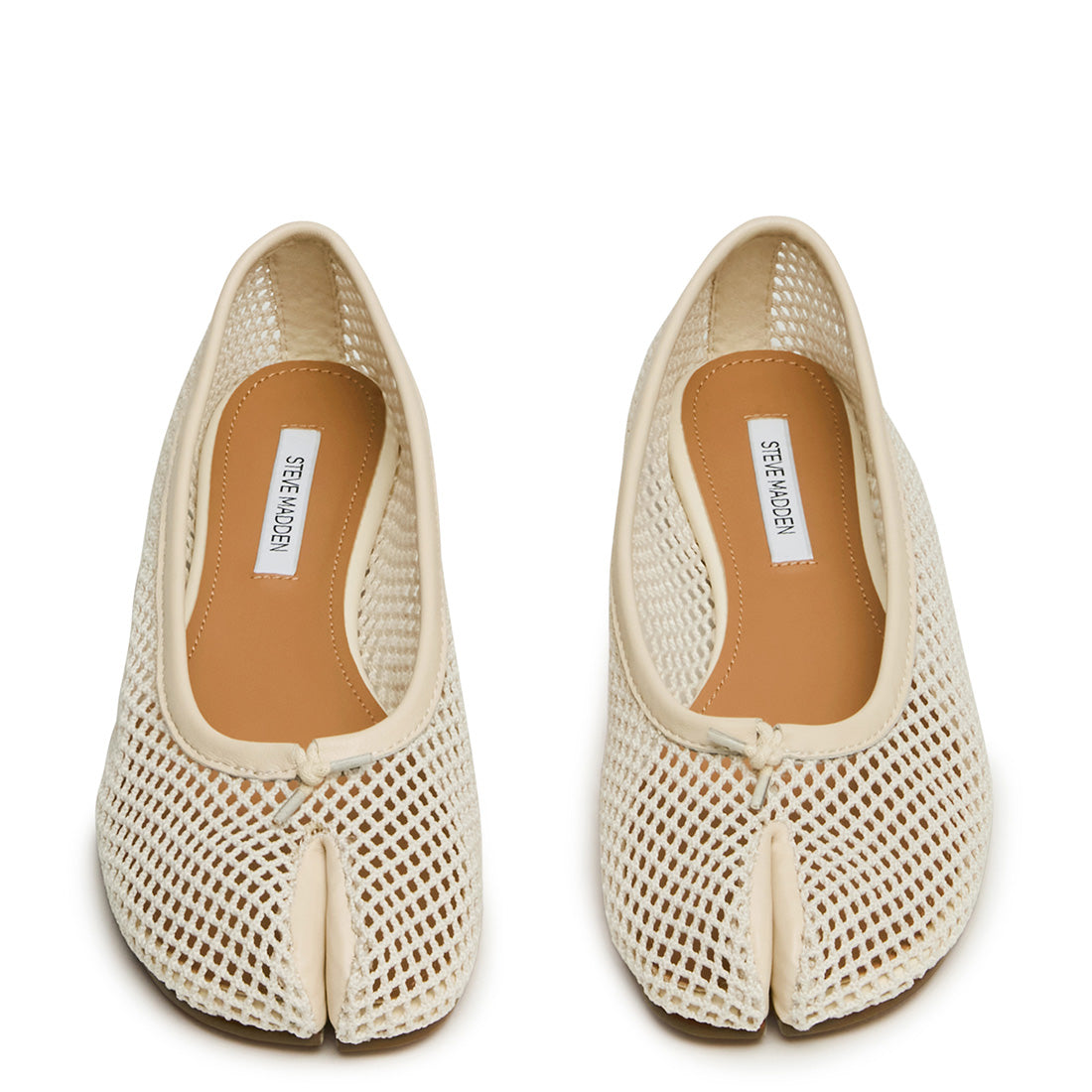 Steve Madden Calico-Mesh ballerines ivoire maille