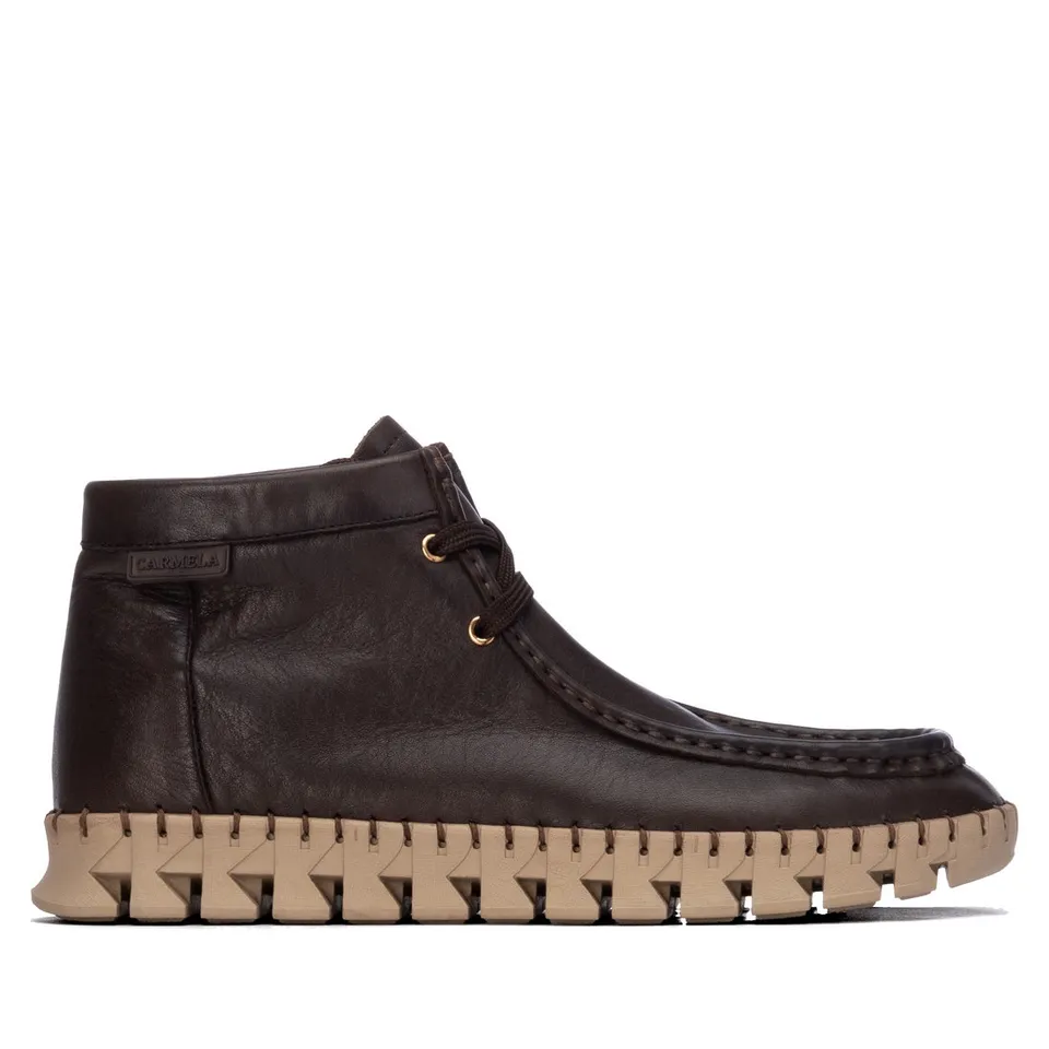 Carmela 16438203 bottine femme marron cuir lacets