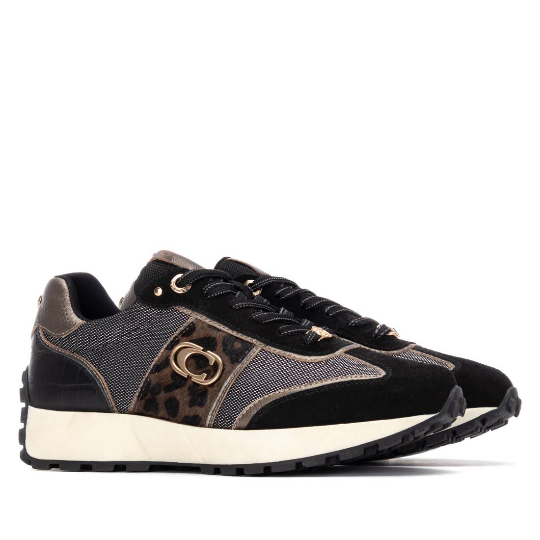 Carmela 16270203 sneaker effet cuir noir coco