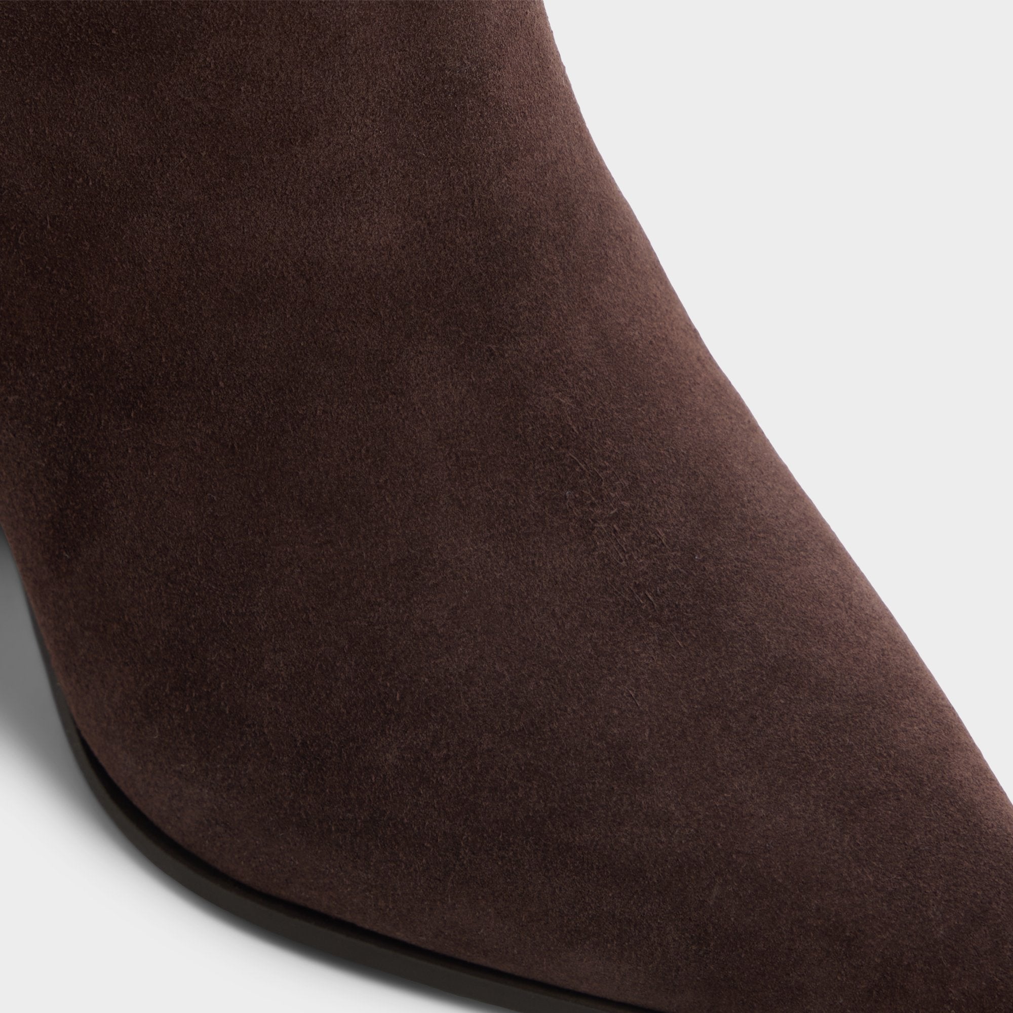 ALDO Kaely bottes hautes suède marron talon bloc