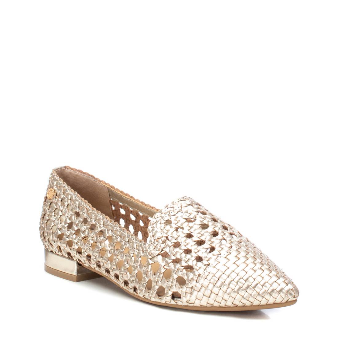 Carmela 16147303 mocassin cuir doré ajouré