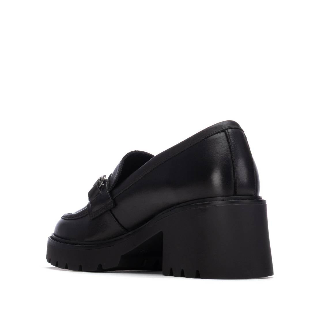 Carmela 16256604 mocassins femme noir coco chaîne