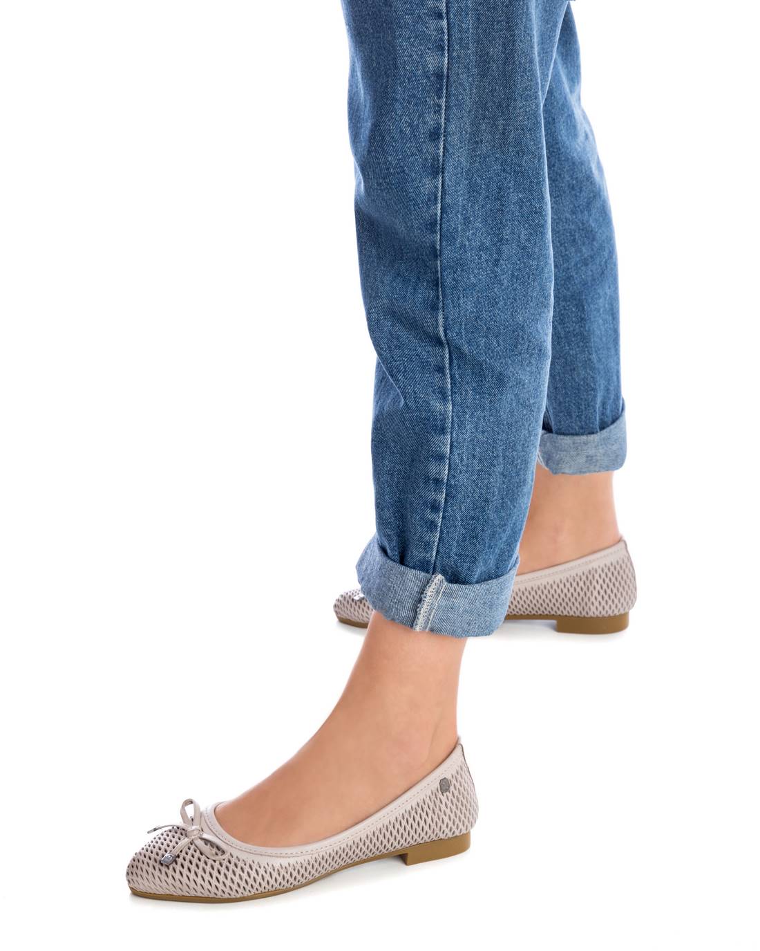 Carmela 16076102 ballerine cuir blanc ajouré