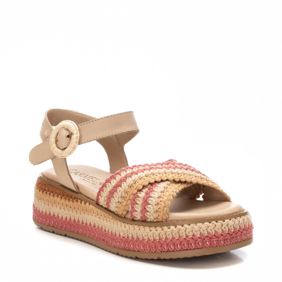 Carmela 16235602 sandales beige compensées 5 cm