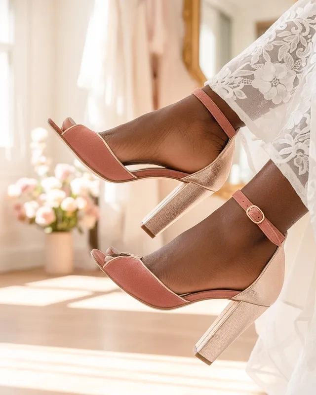 Dessine Moi Un Soulier Charlotte sandales velours rose thé