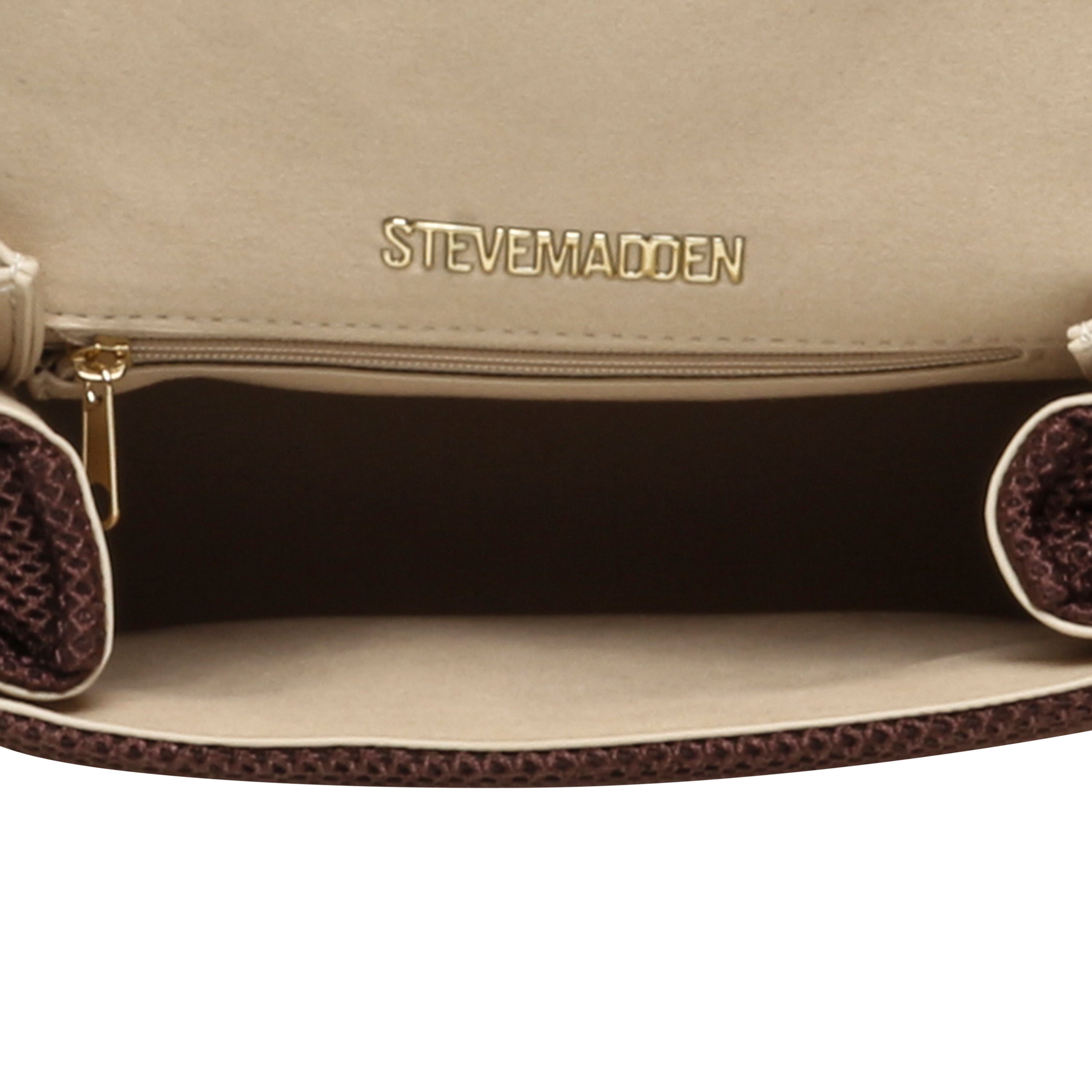 Steve Madden Bdiego-M sac main chocolat dore 23 cm