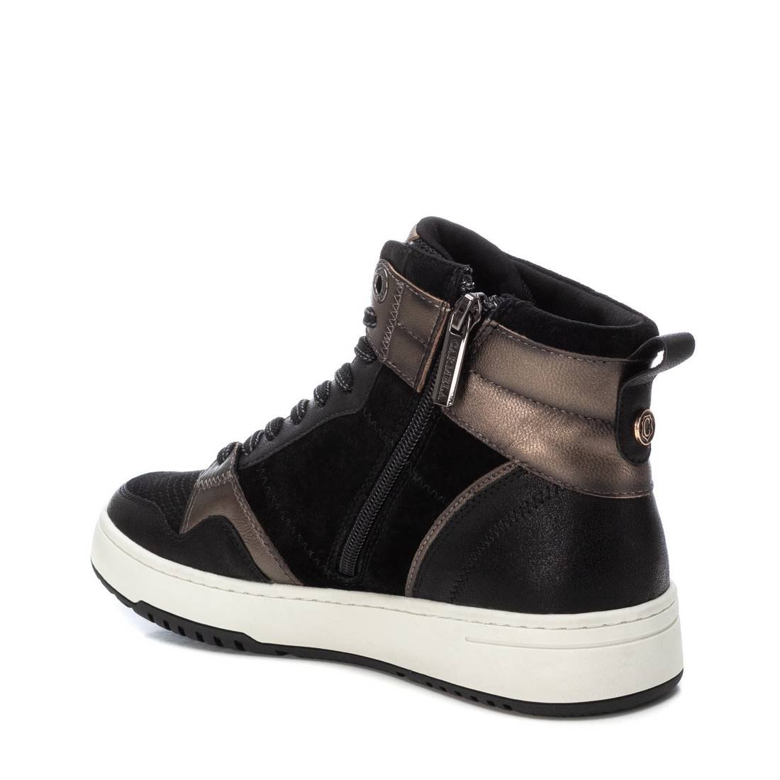 Carmela 16180902 bottines plates noir cuir semelle gomme