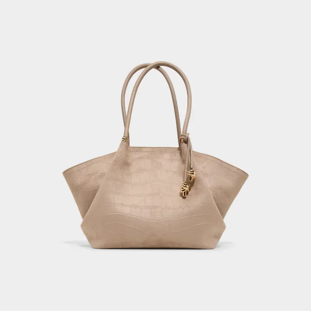 ALDO The Power Tote sac cabas beige effet croco