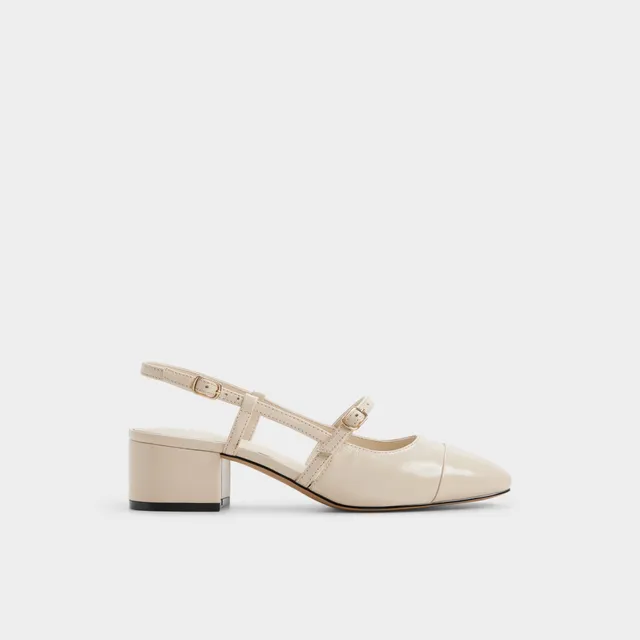 Aldo Pensay Escarpins Talon Bloc Blanc Femme