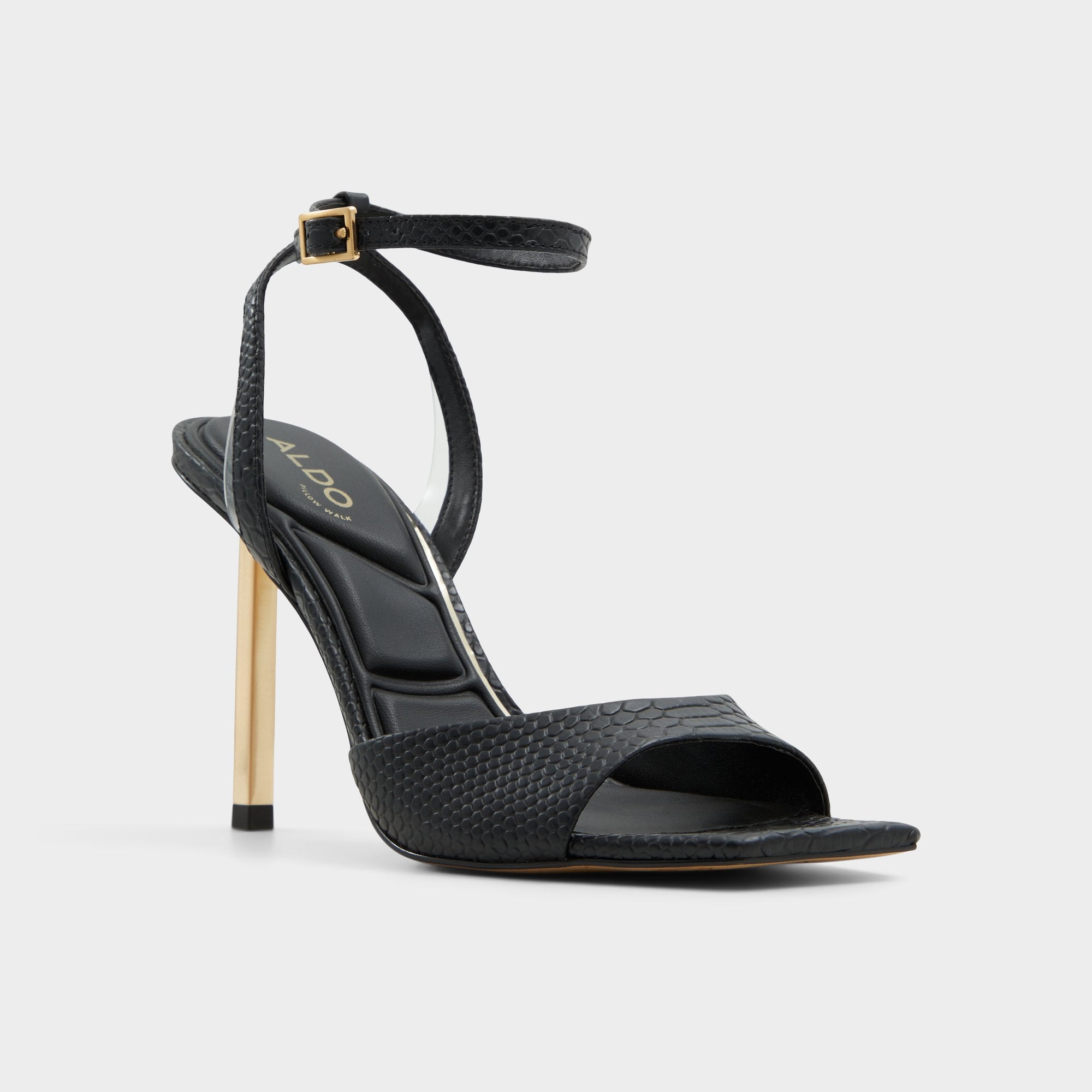 ALDO Lettie sandales talon aiguille noires brides