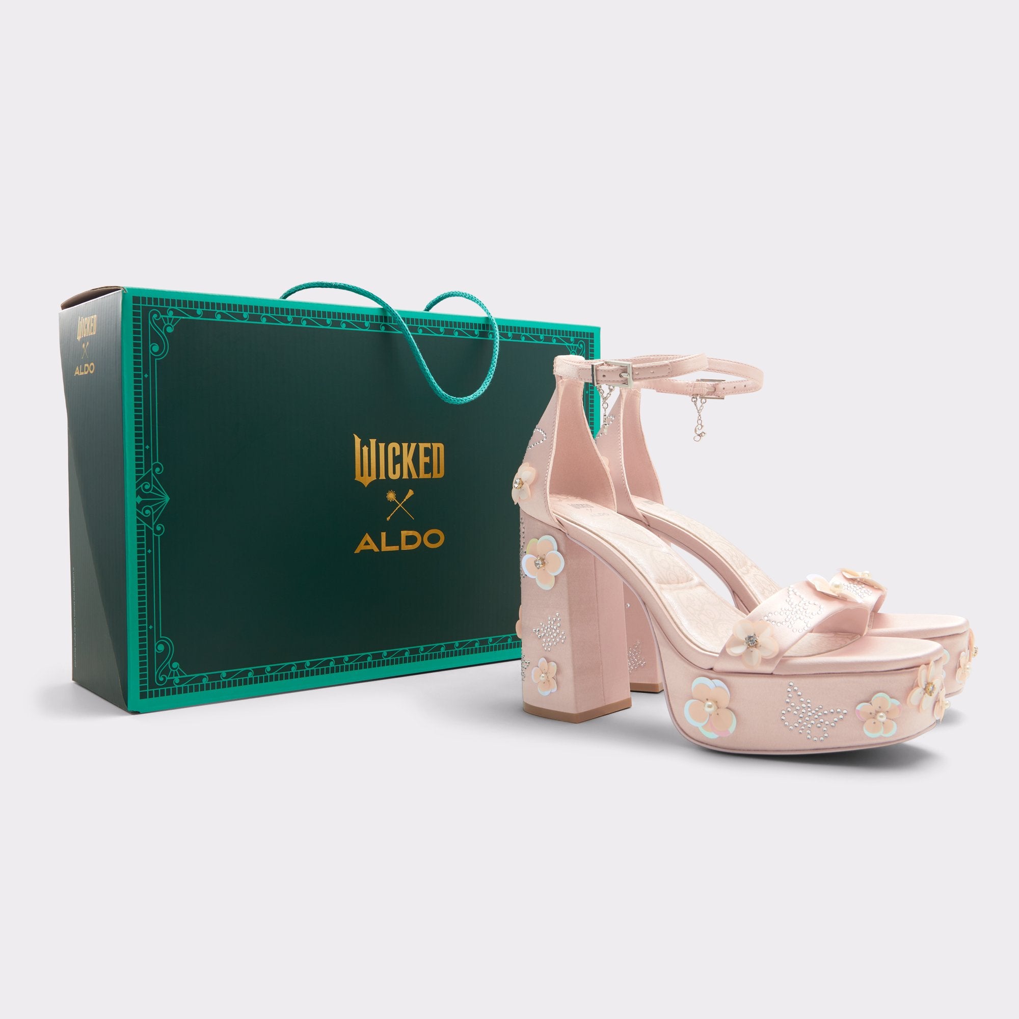 ALDO Beautifical Sandales Roses Plateforme Satin