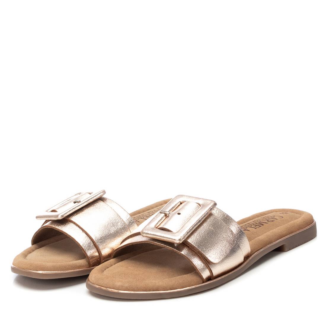 Carmela 16240602 sandale femme or cuir plate