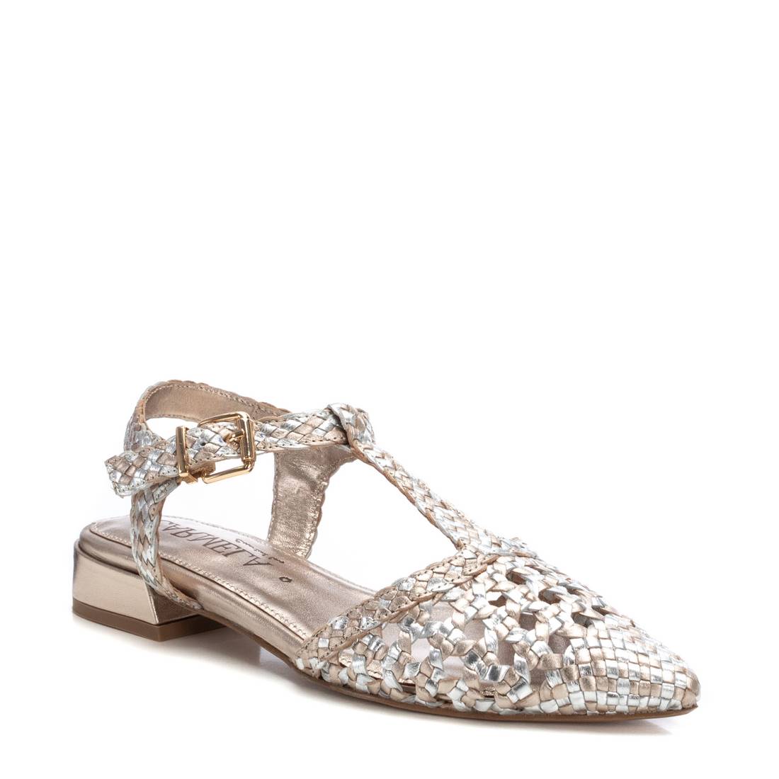 Carmela 16218405 ballerines cuir gris bride