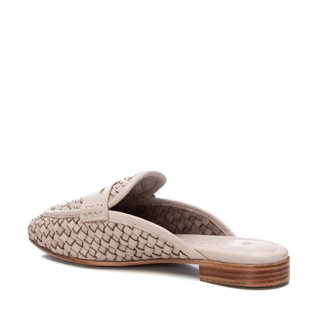 Carmela 16130104 sabot blanc cuir tressé plat