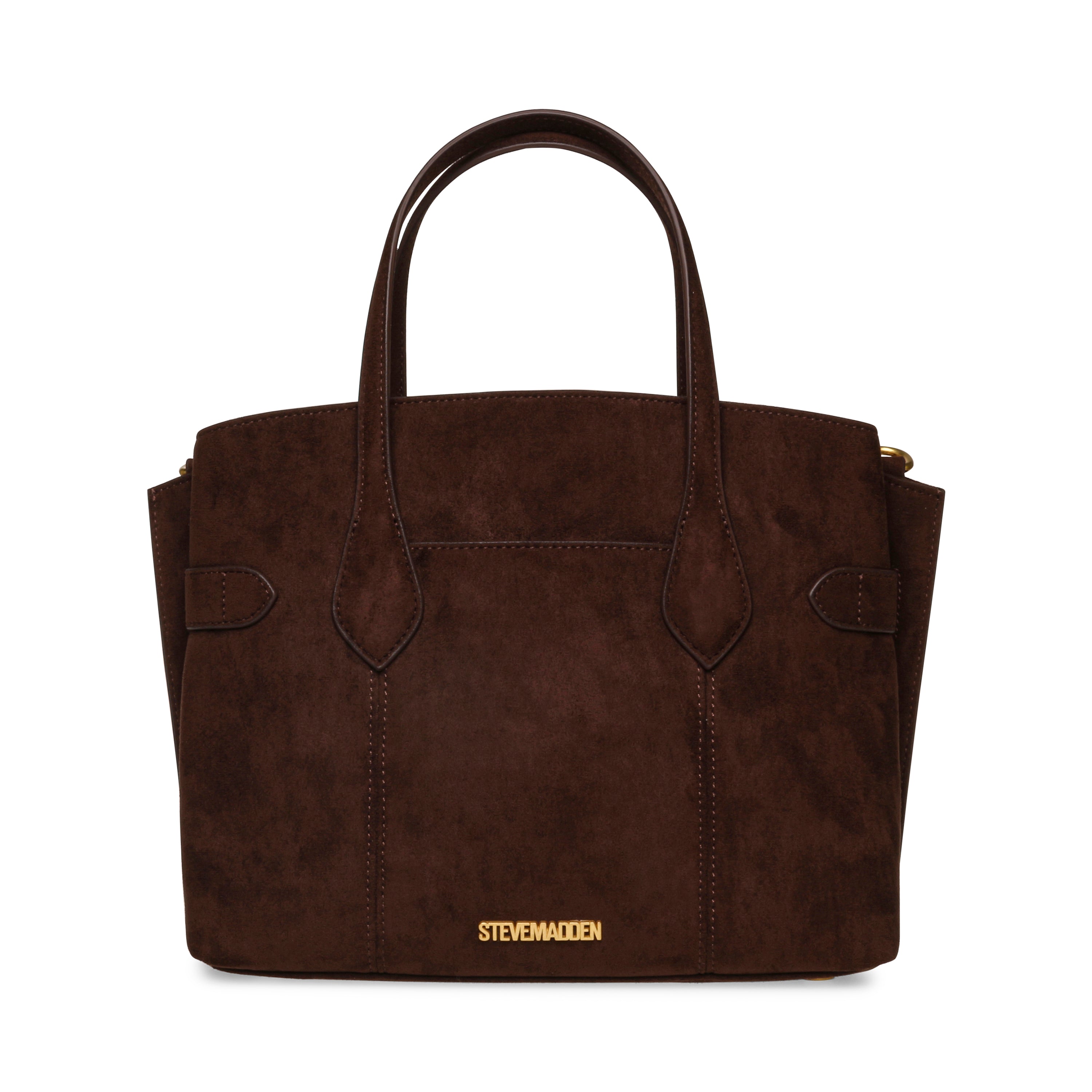 Steve Madden Bjoplin sac shopper chocolat doré