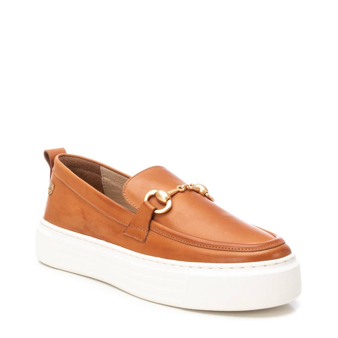 Carmela 16206502 mocassin femme camel cuir sans lacet