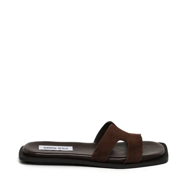 Steve Madden Sofia Slide mules suède marron foncé